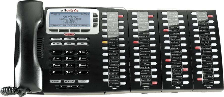 Allworx 9224 with three Tx 92/24 Expanders