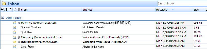 Voicemail to Email